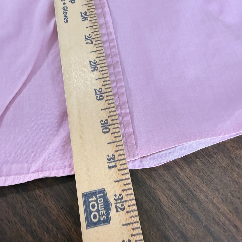 Polo Ralph Lauren Mens Large Pre-Owned Shirt Pink Slim Fit 100% Cotton Stretch - Picture 10 of 12